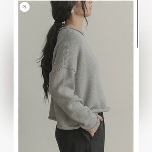SALE EUC Gillian Stevens Bailey Sweater - Pebble - size 4